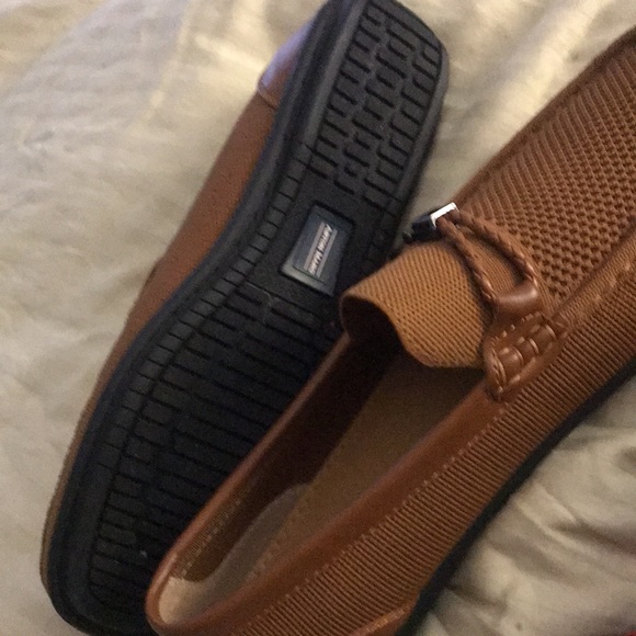 Alston Marc size 11 textile loafer golden brown color NWOT - Picture 4 of 4